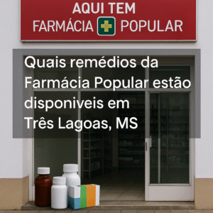 Quais remédios da farmácia popular estão disponiveis em Três Lagoas - ms